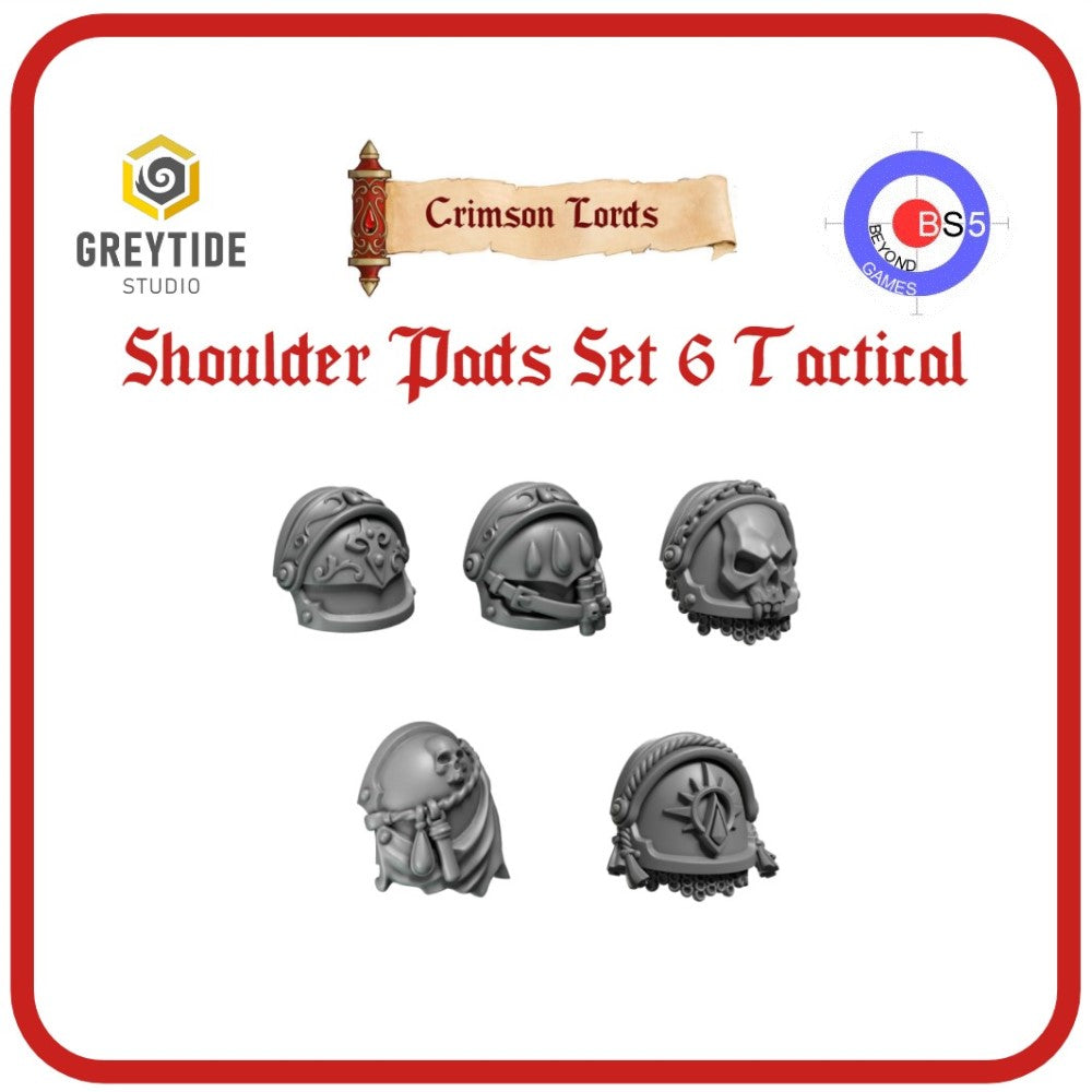 Shoulder Pads Set 6 Tactical - Crimson Lords