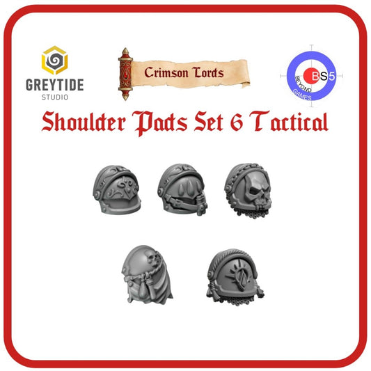 Shoulder Pads Set 6 Tactical - Crimson Lords