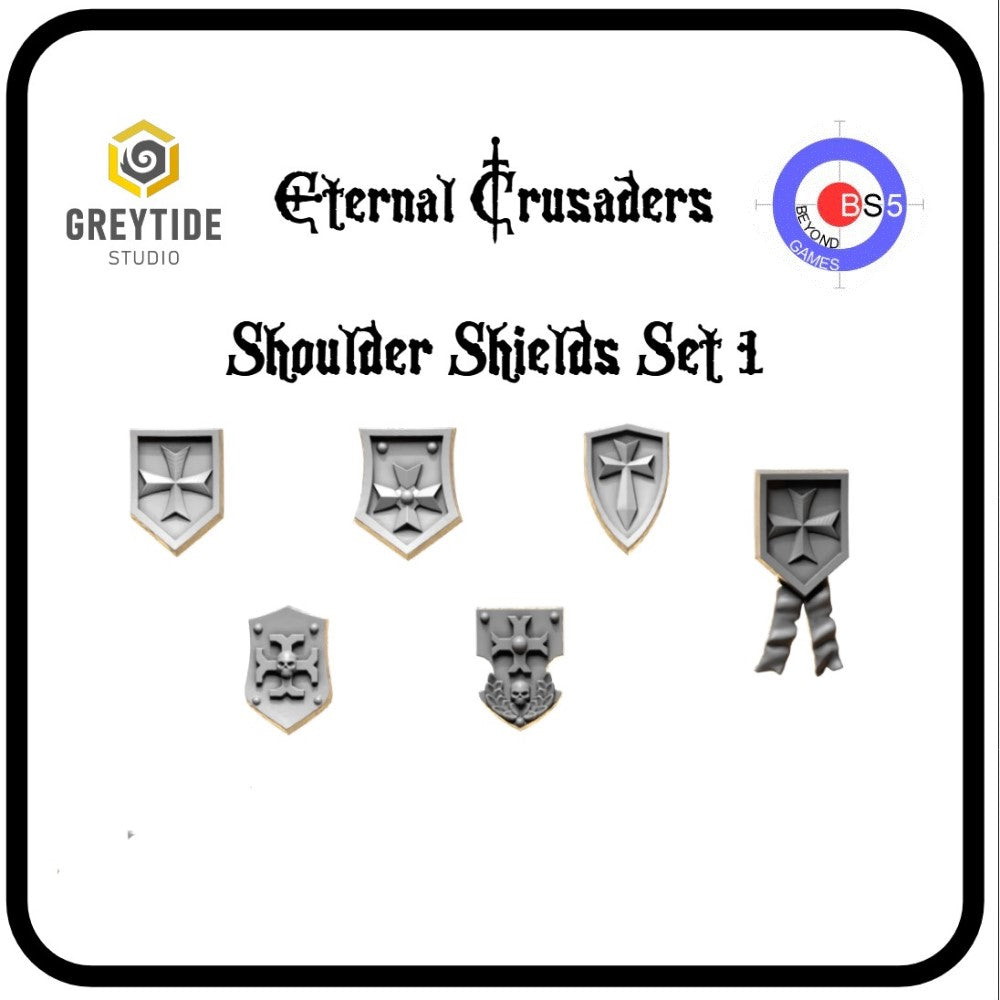 Shoulder Shields Set 1 - Eternal Crusaders - Greytide Studio