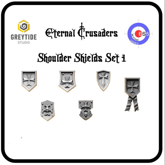Shoulder Shields Set 1 - Eternal Crusaders - Greytide Studio