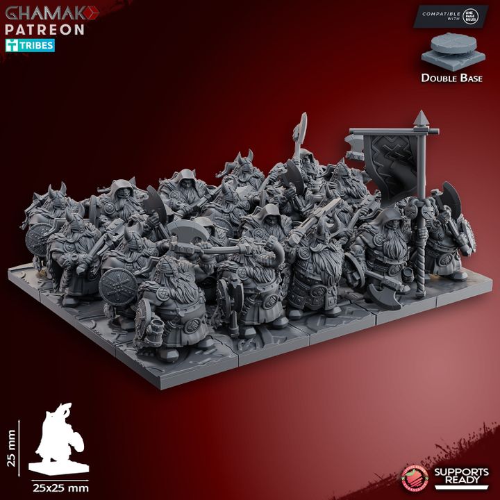 Dwarf Rangers with Axe - Dwarven Kingdom