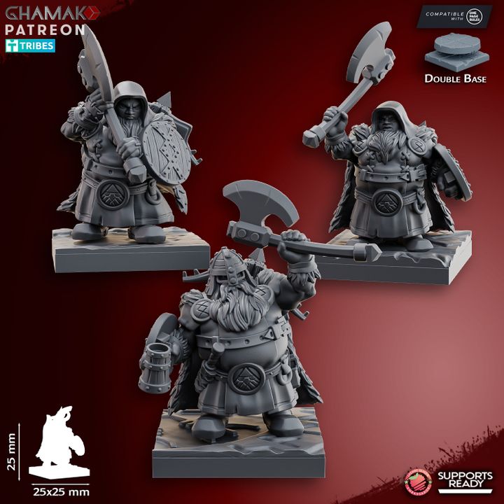 Dwarf Rangers with Axe - Dwarven Kingdom