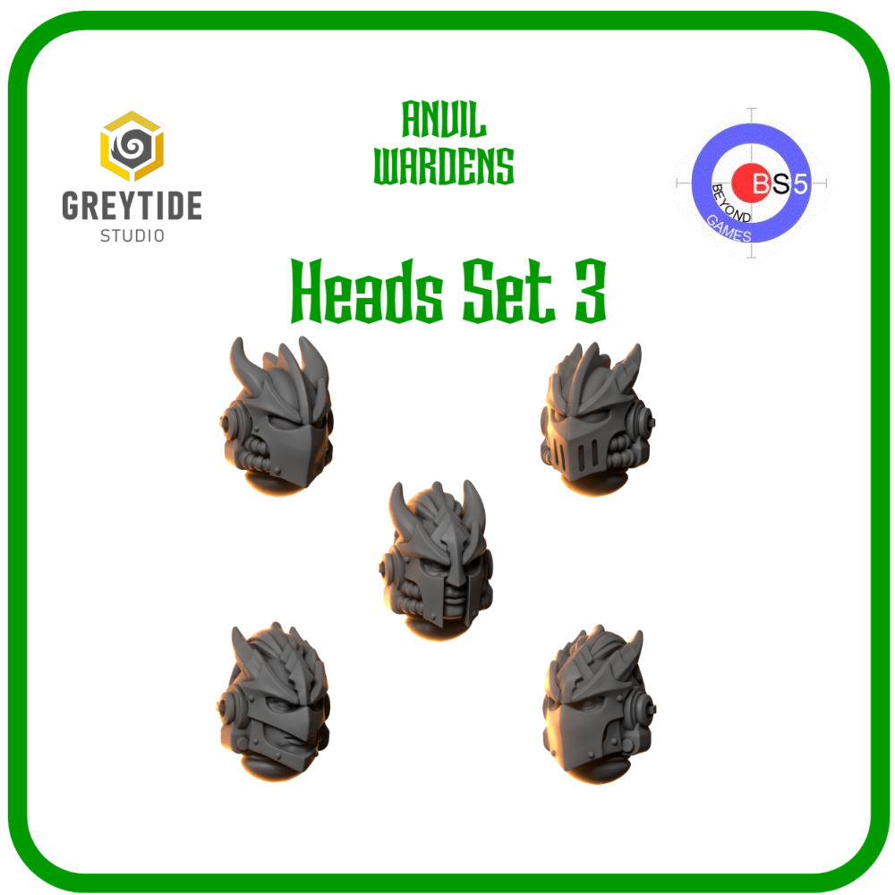 Head Set 3 - Anvil Wardens - Greytide Studio