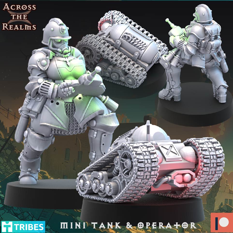 Cult of Death Mini Tank and Operator - Pinup Corps
