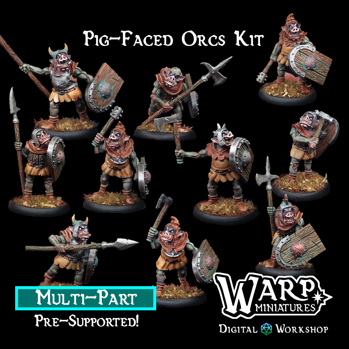 Pig-Faced Orcs - Warp Miniatures