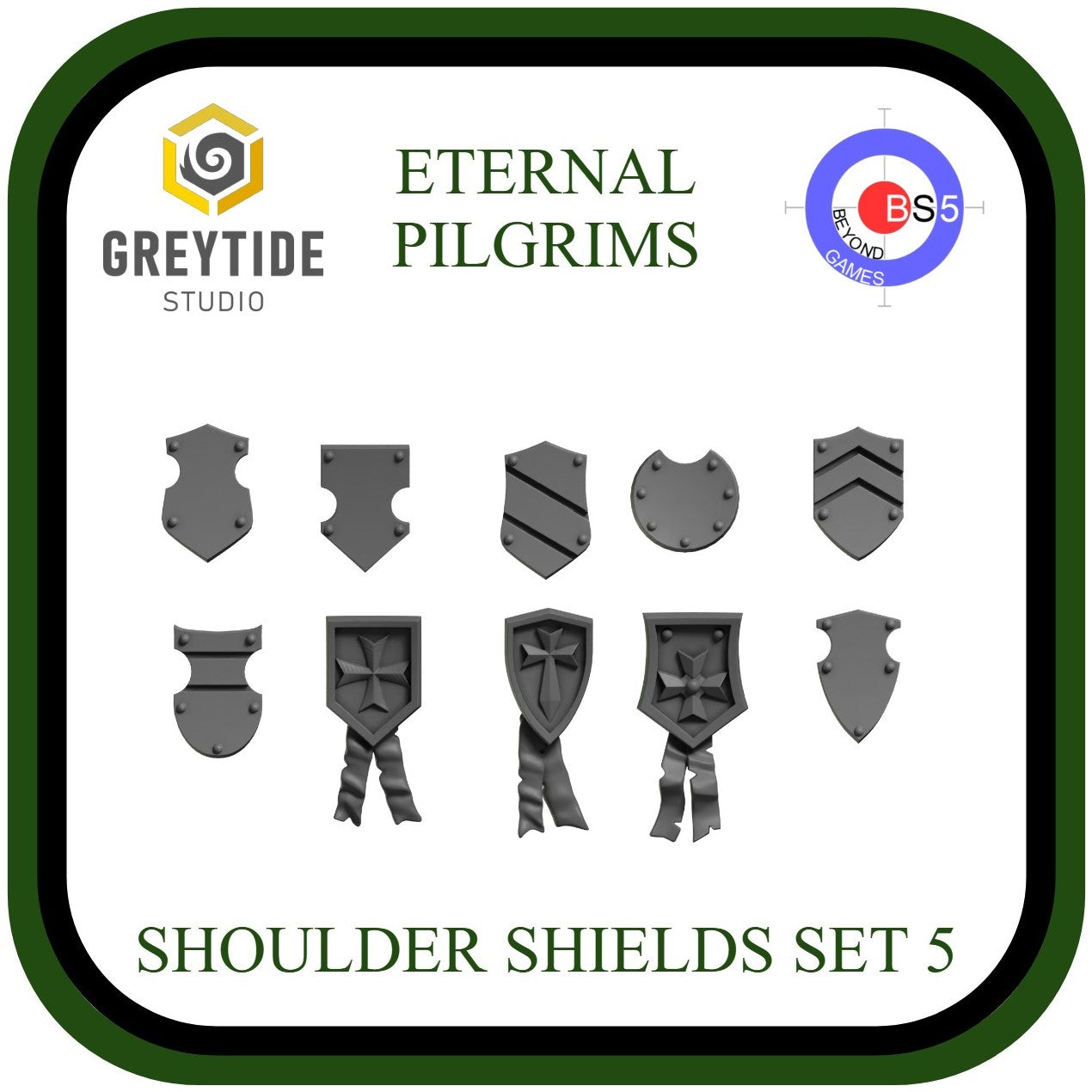 Shoulder Shields Set 5 - Eternal Pilgrims - GreyTide Studio