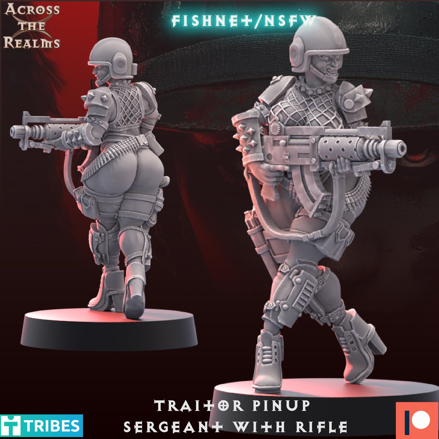 Sergeant with Rifle - Traitor Pinups - 2