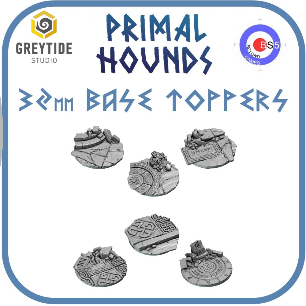 32mm Base Toppers - Primal Hounds - 1