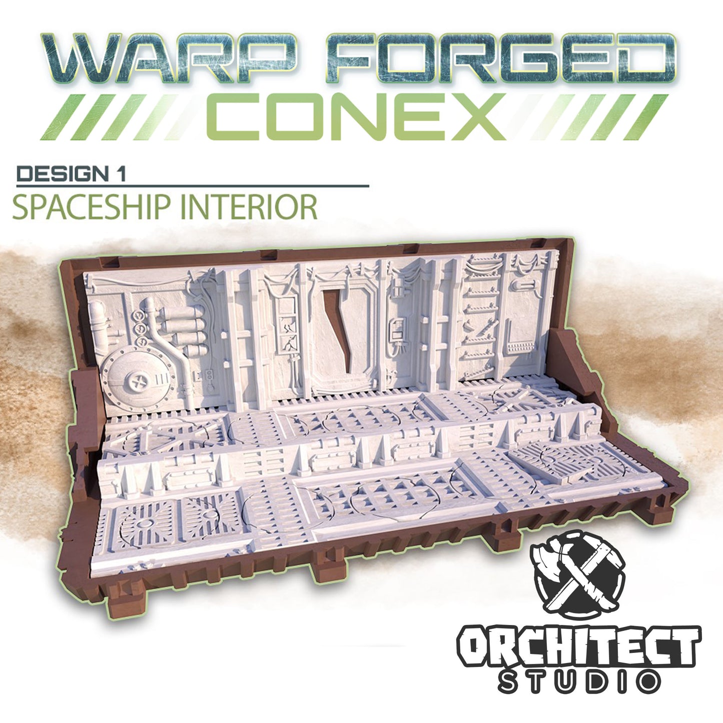 Large Container - Spaceship Style - Warp Forged Conex - Orchitect Studio