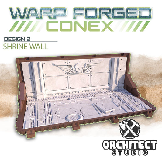 Large Container - Shrine Wall Style - Warp Forged Conex - Orchitect Studio