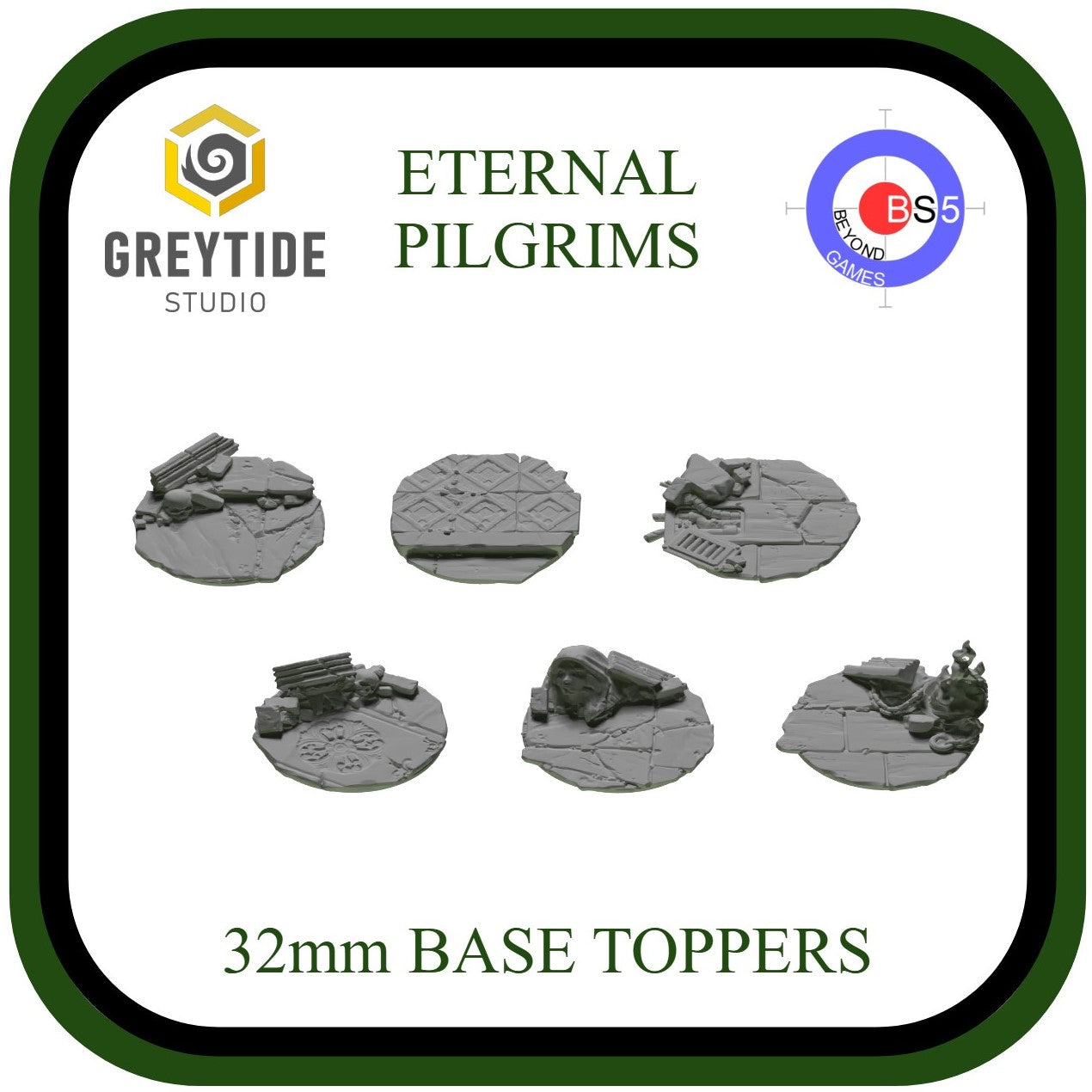 32mm Base Toppers - Eternal Pilgrims - GreyTide Studio