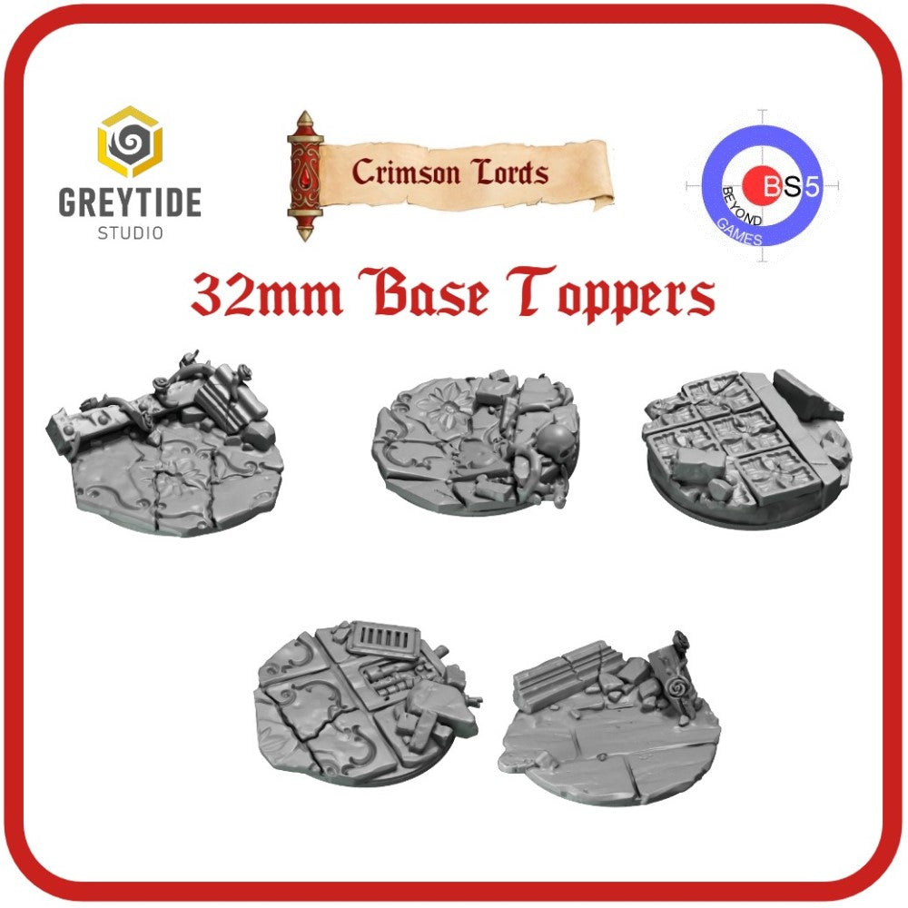 32mm Base Toppers - Crimson Lords