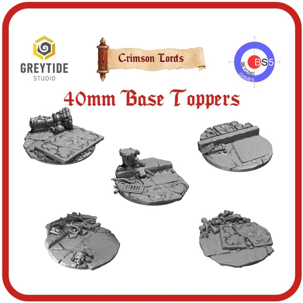 40mm Base Toppers - Crimson Lords