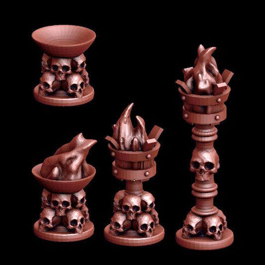 Braziers - Skull Design 2