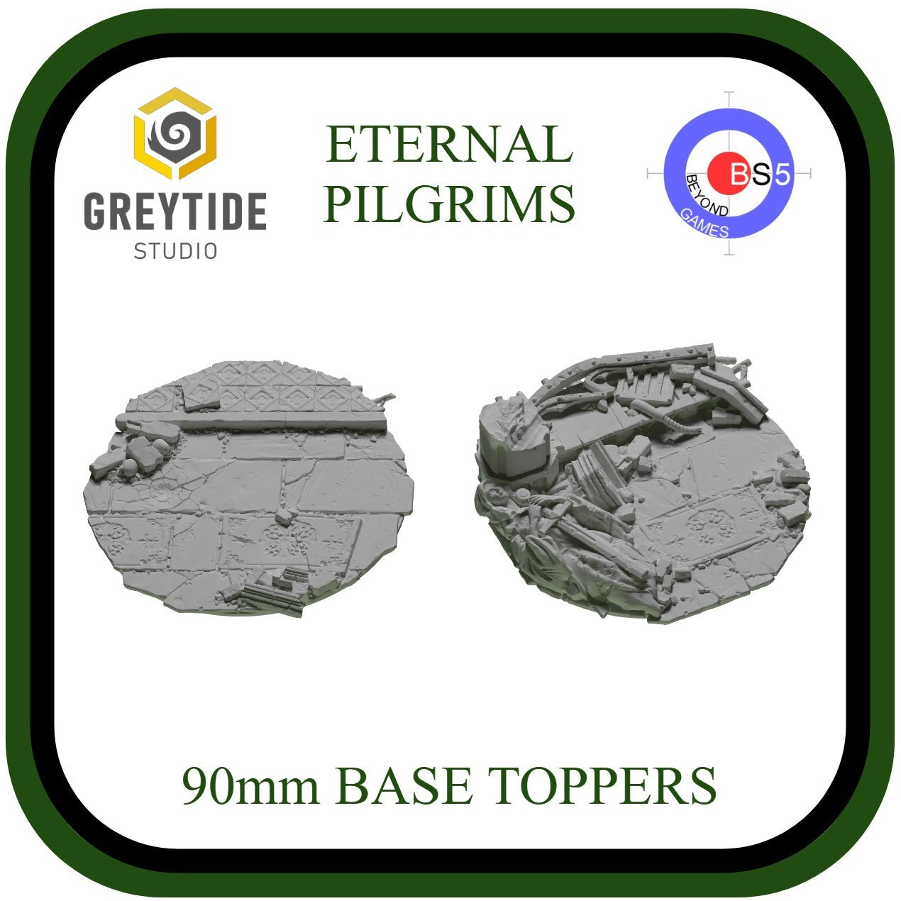 90mm Base Toppers - Eternal Pilgrims - GreyTide Studio