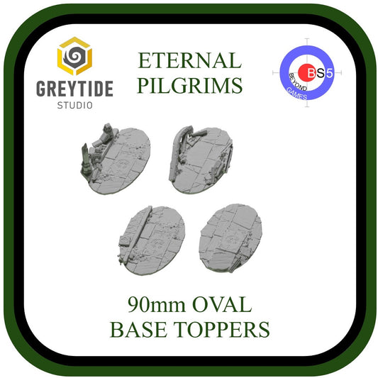 90mm Oval Base Toppers - Eternal Pilgrims - GreyTide Studio