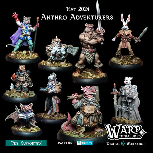 Anthro Adventurers - Warp Miniatures