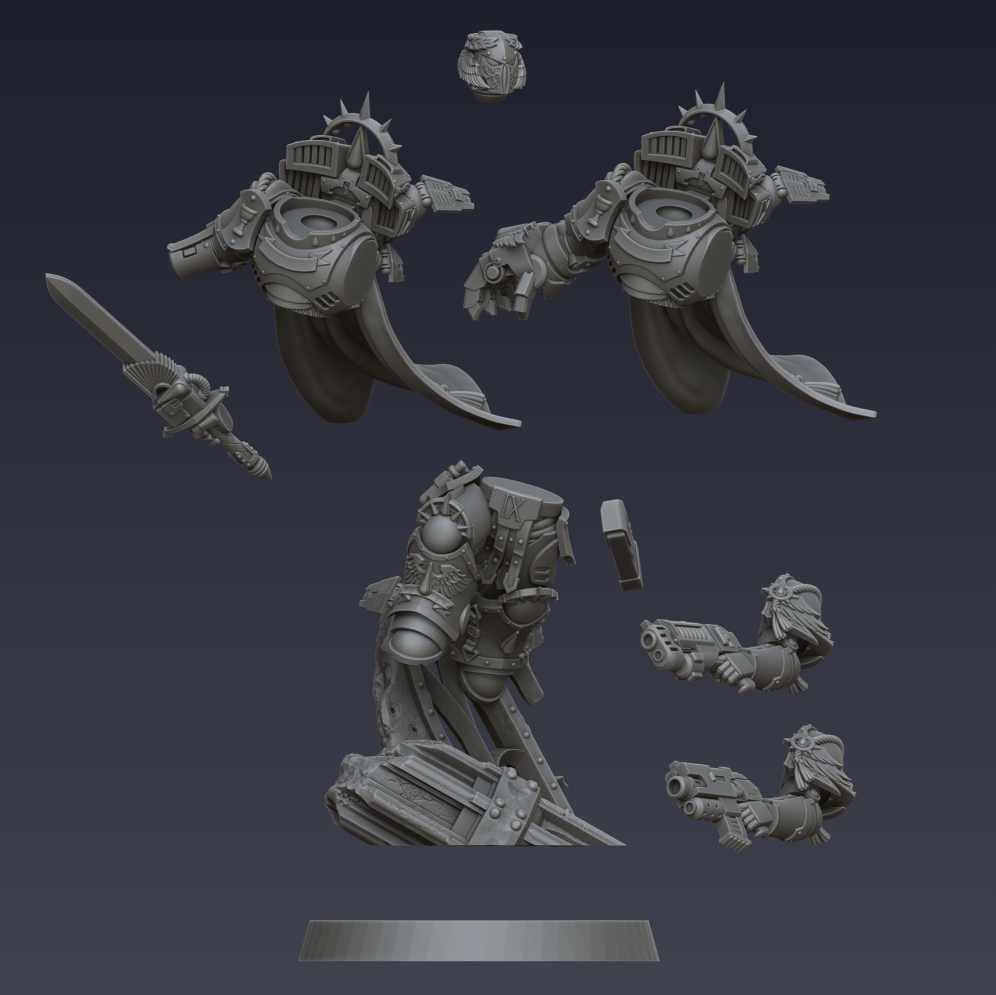 Assault Captain - Bloodbound Battlegears - Cyberbrush_3D_Pulses