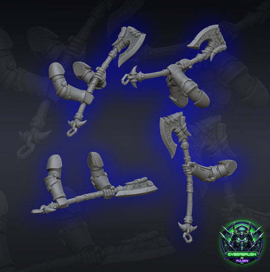 Axes Set 1 - Space Vikings - Cyberbrush_3D_Pulses