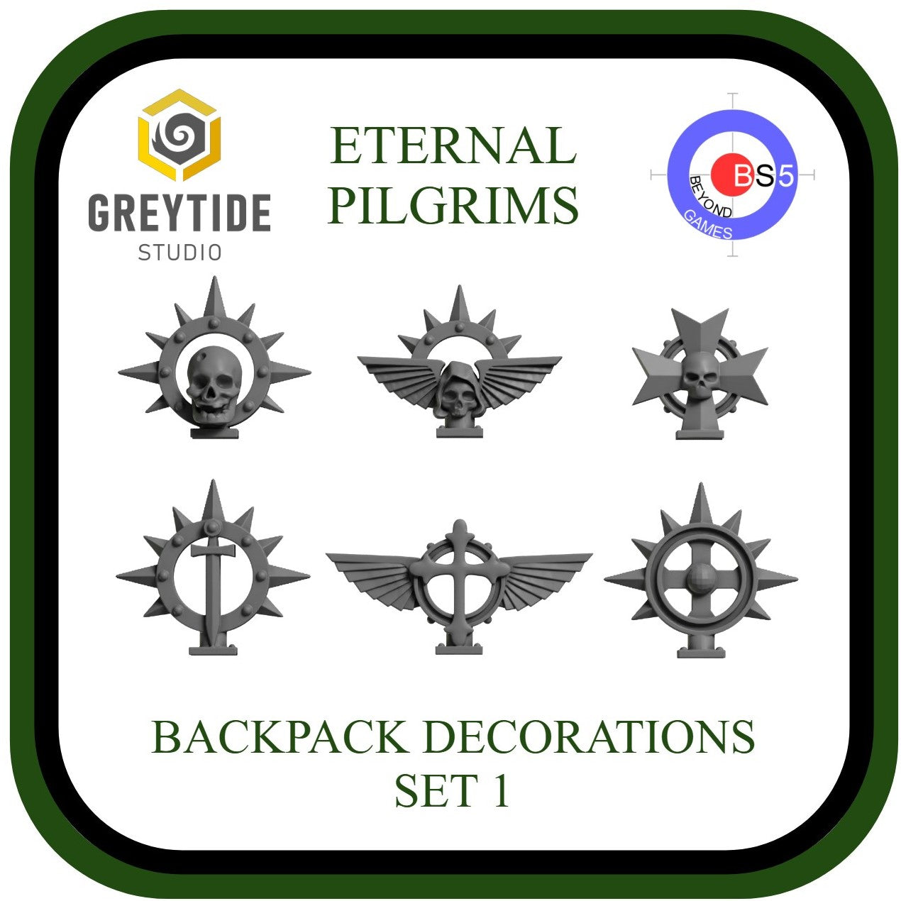 Backpack Decorations Set 1 - Eternal Pilgrims - GreyTide Studio