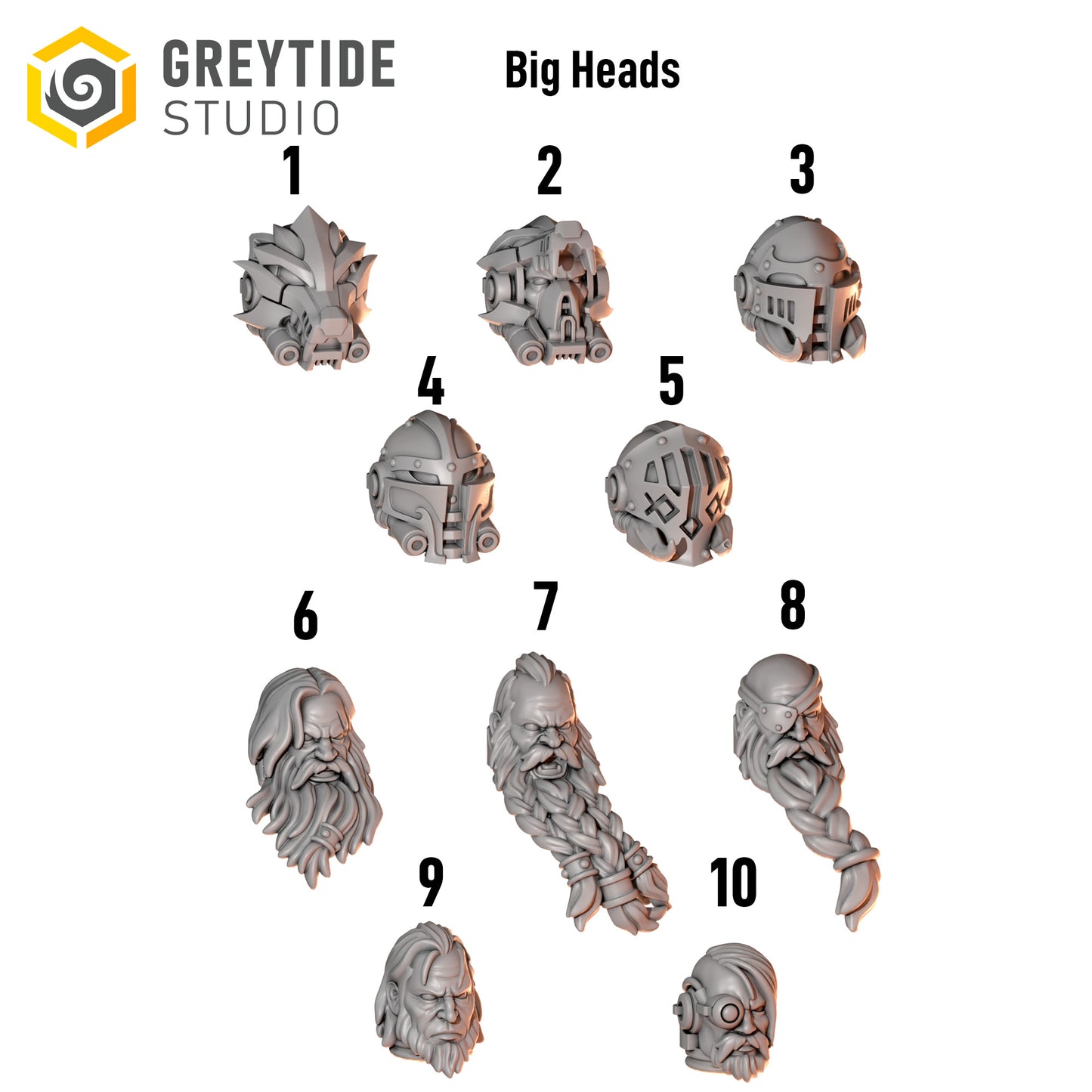 Termi Heads Set 1 - Primal Hounds