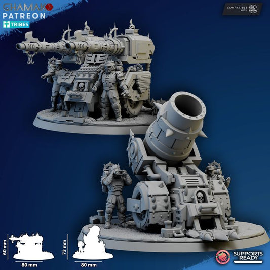 Corrupted Artillery Mortar and Heavy Laser - Knights of the Temple