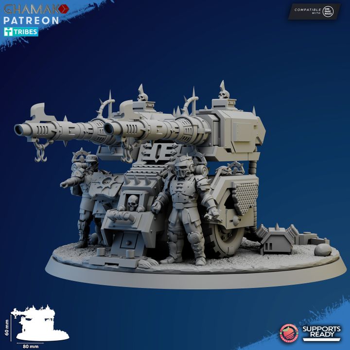 Corrupted Artillery Mortar and Heavy Laser - Knights of the Temple