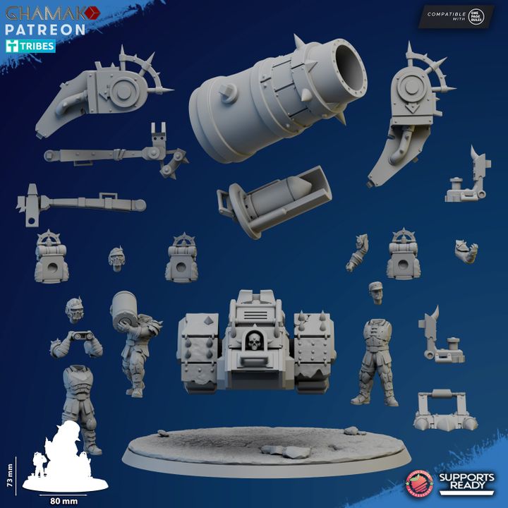 Corrupted Artillery Mortar and Heavy Laser - Knights of the Temple