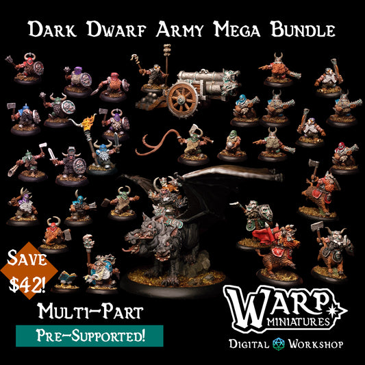 Dark Dwarf Army - Warp Miniatures