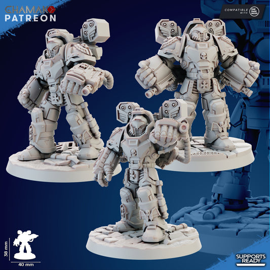 Devastation Squad with Hand Flamers - Sidereum Knights