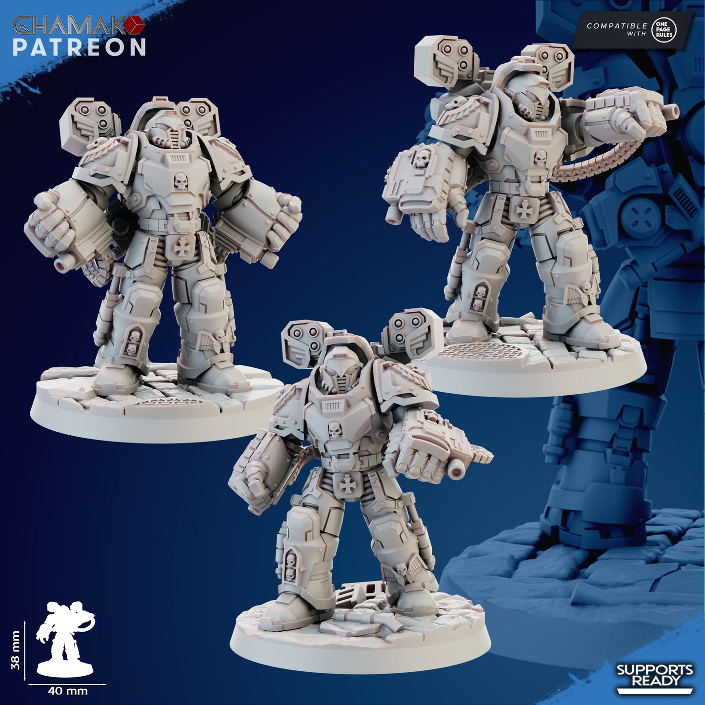 Devastation Squad with Hand Gatling - Sidereum Knights