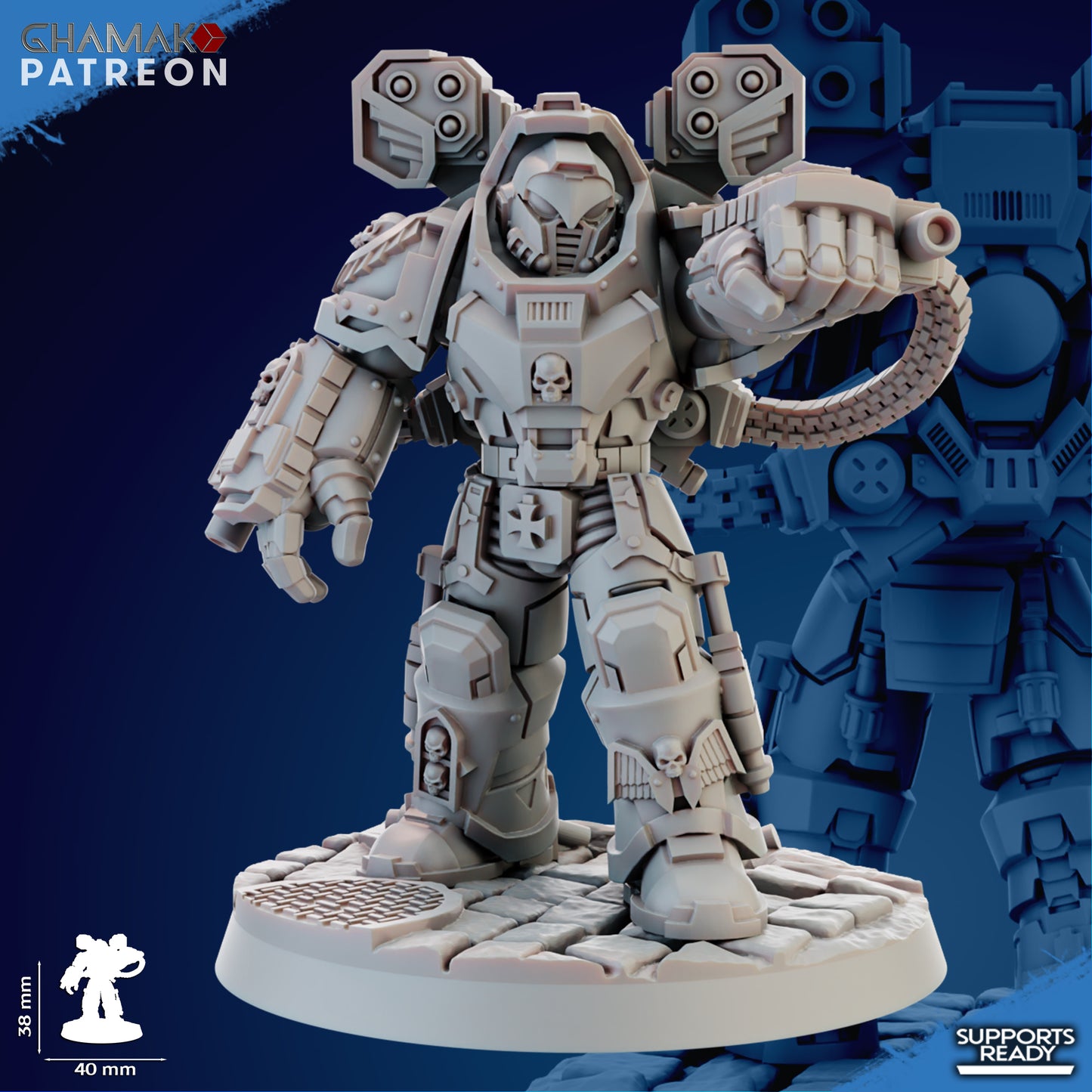 Devastation Squad with Hand Gatling - Sidereum Knights