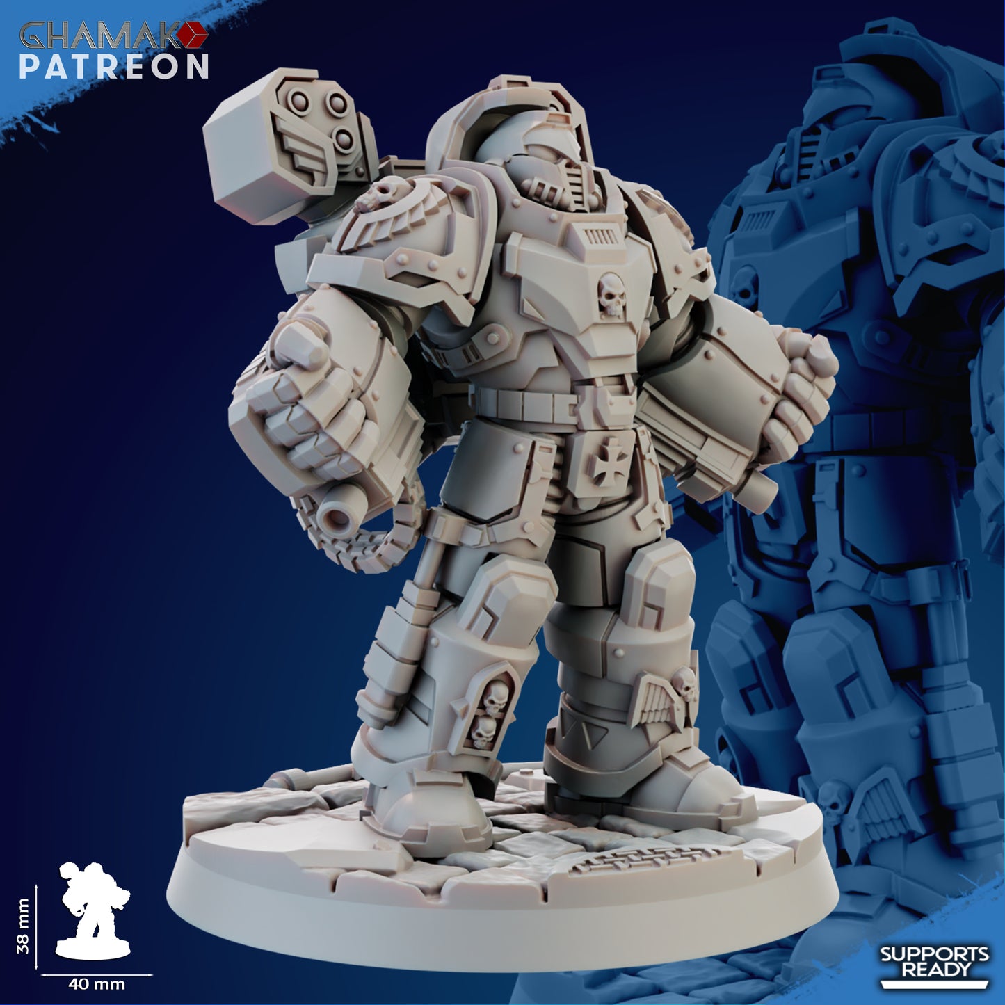 Devastation Squad with Hand Gatling - Sidereum Knights