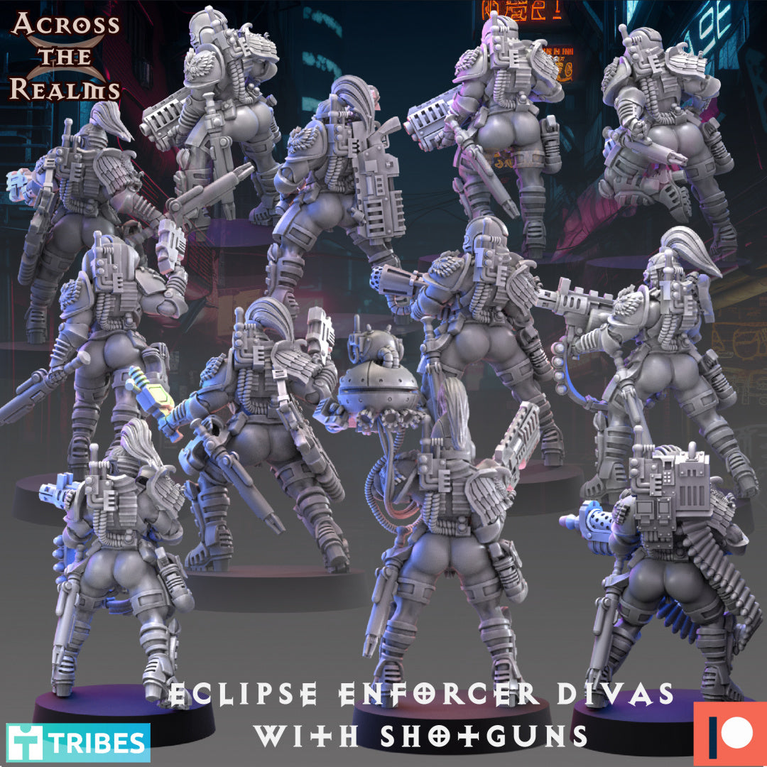 Eclipse Enforcer Divas with Shotguns - Across the Realms