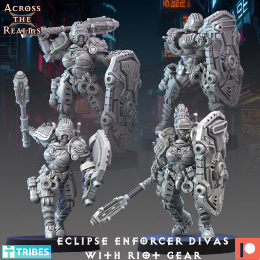 Eclipse Enforcer Divas with Riot Gear - Across the Realms