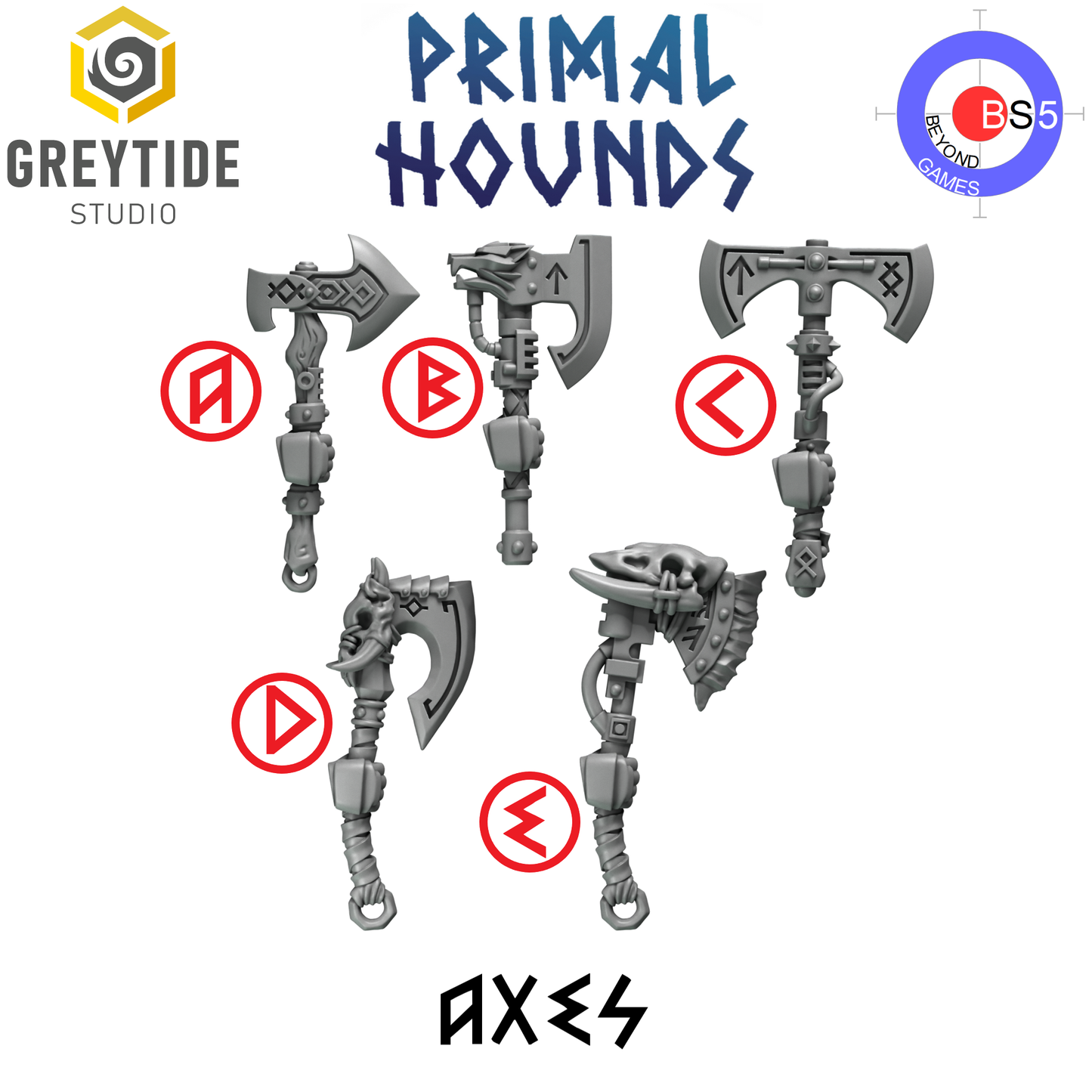 Axes - Primal Hounds - Greytide Studio