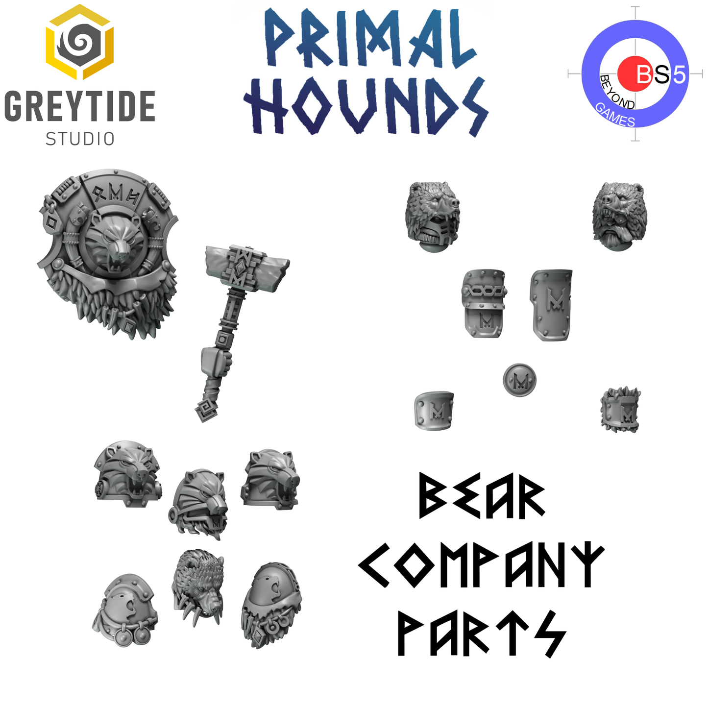 Bear Company Parts - Primal Hounds - Greytide Studio