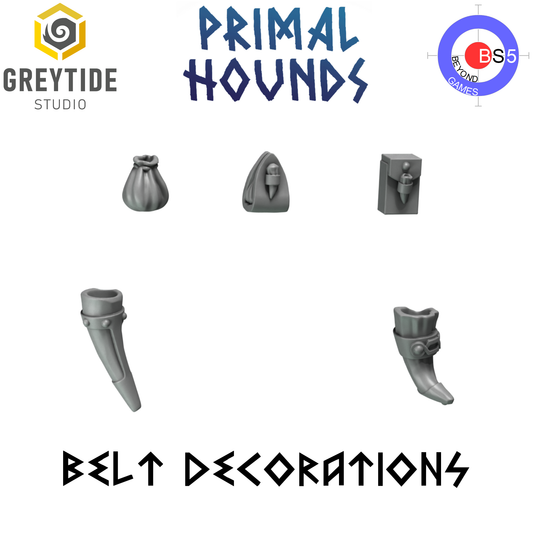 Décorations de ceinture - Primal Hounds - Greytide Studio