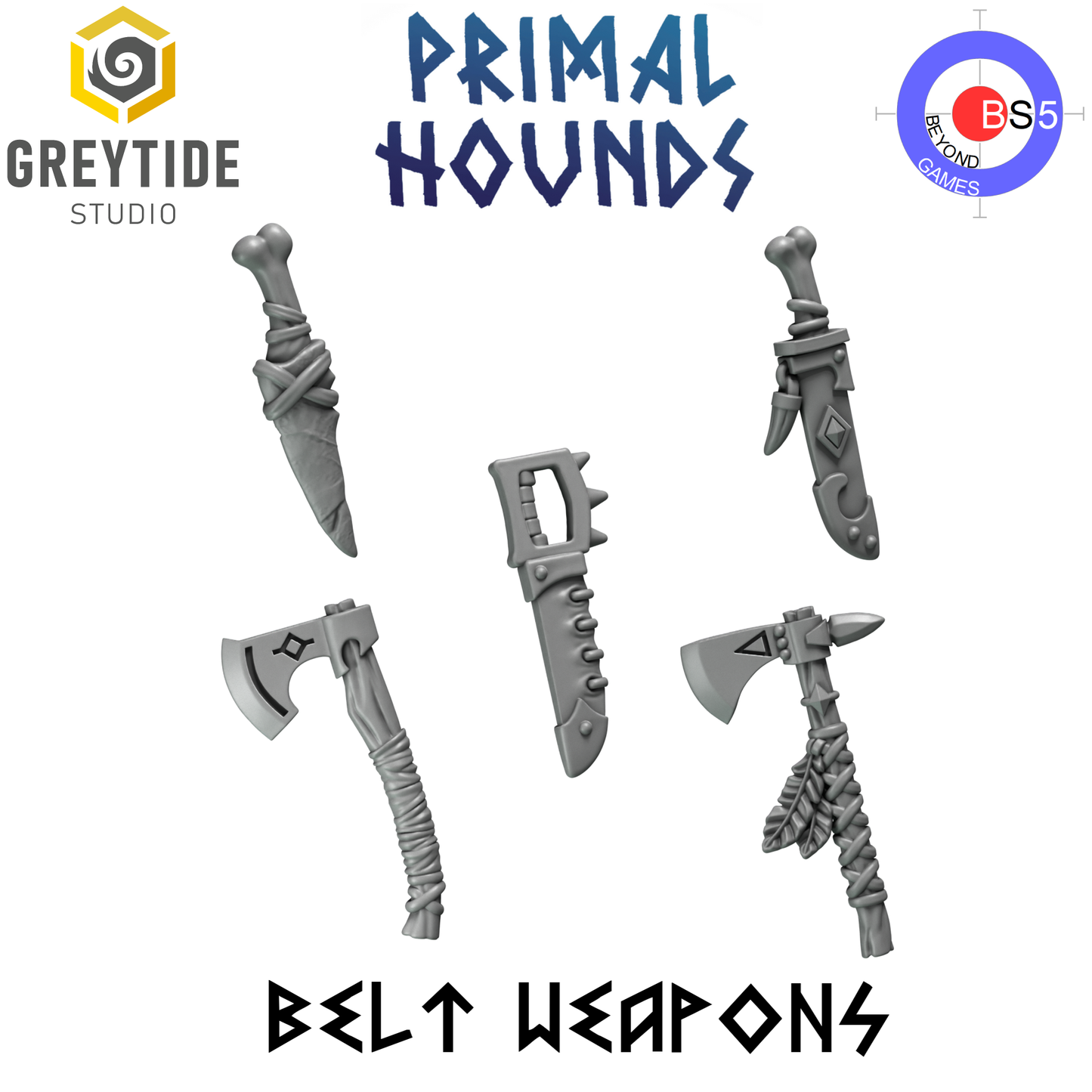 Belt Weapons - Primal Hounds - Greytide Studio