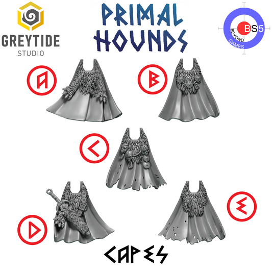 Capes - Primal Hounds - Greytide Studio