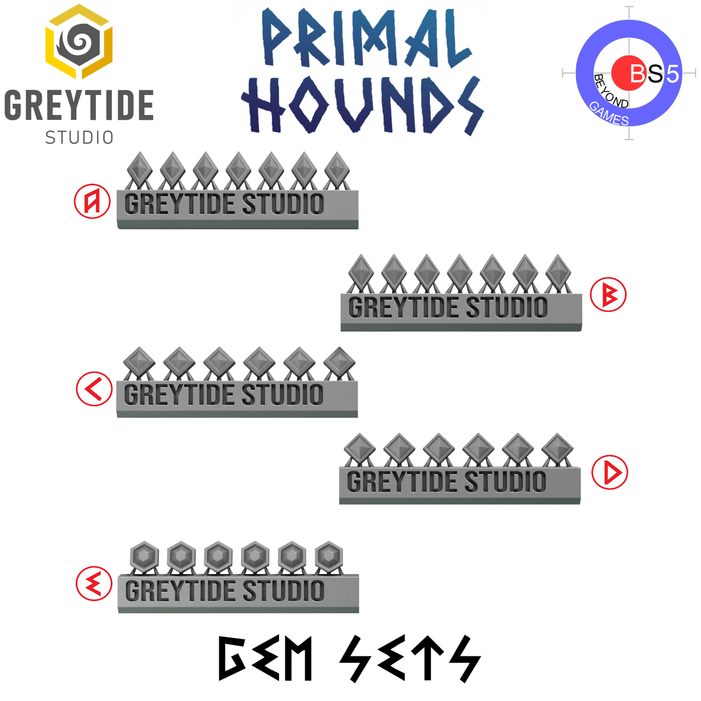 Gems - Primal Hounds - Greytide Studio