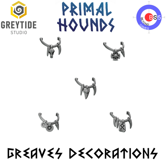 Greaves Decorations - Primal Hounds - Greytide Studio