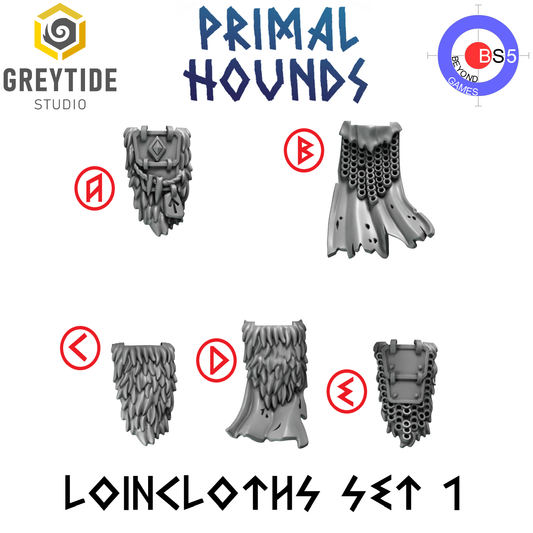 Loincloths Set 1 - Primal Hounds - Greytide Studio