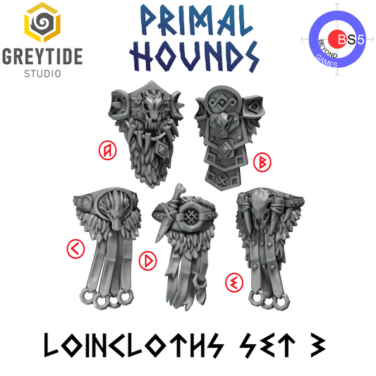 Pagnes Set 3 - Primal Hounds - Greytide Studio