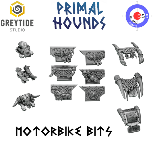 Bits de moto - Primal Hounds - Greytide Studio