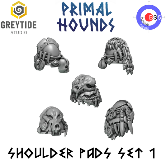 Épaulières Set 1 - Primal Hounds - Greytide Studio