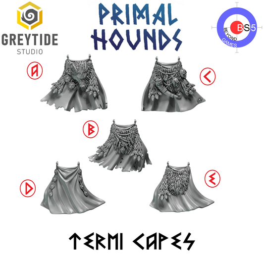 Termi Capes - Primal Hounds - Greytide Studio