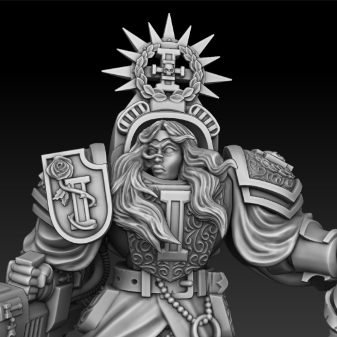 Inquisition Mistress in Heavy Armour - DMG Minis