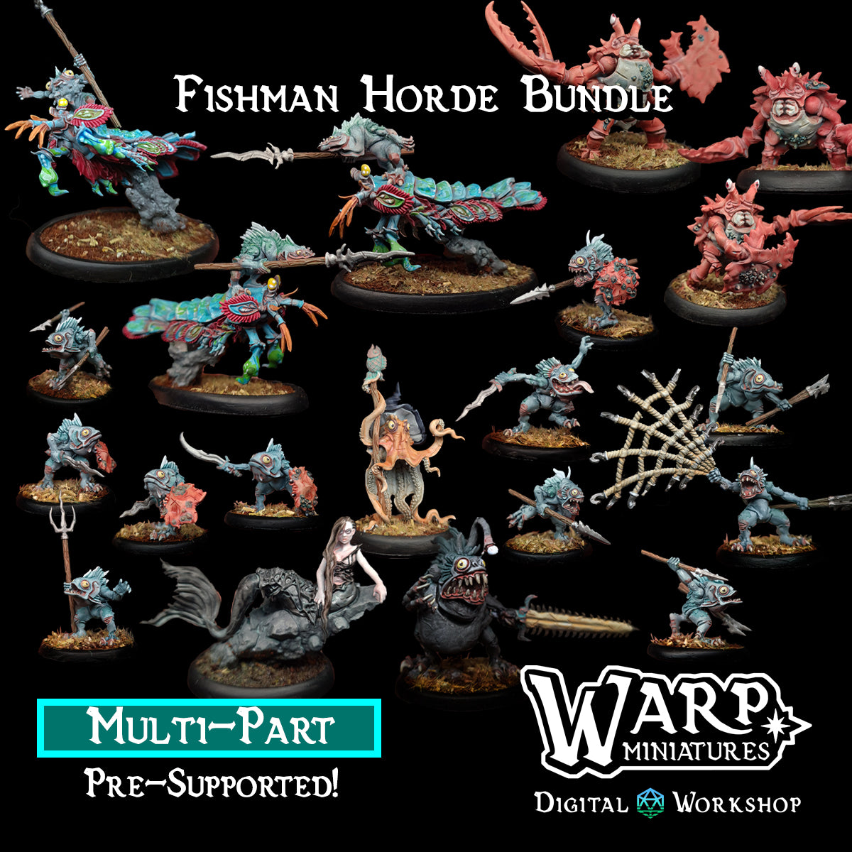 Fishman Horde - Warp Miniatures