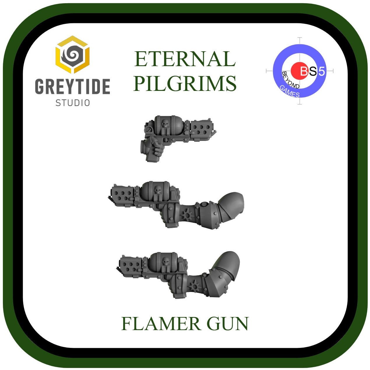 Pistolet lance-flammes - Pèlerins éternels - GreyTide Studio